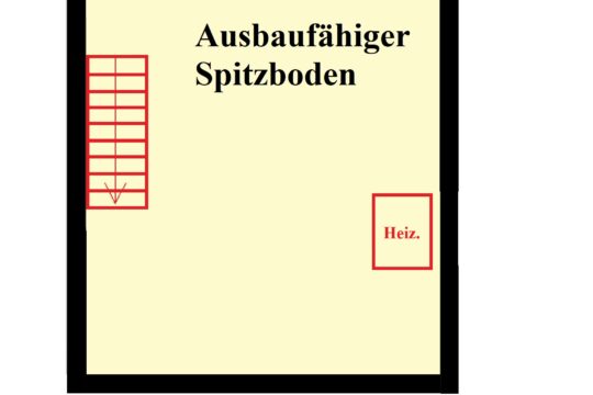 Grundriss Spitzboden