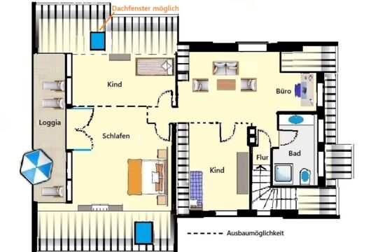 Grundriss Obergeschoss