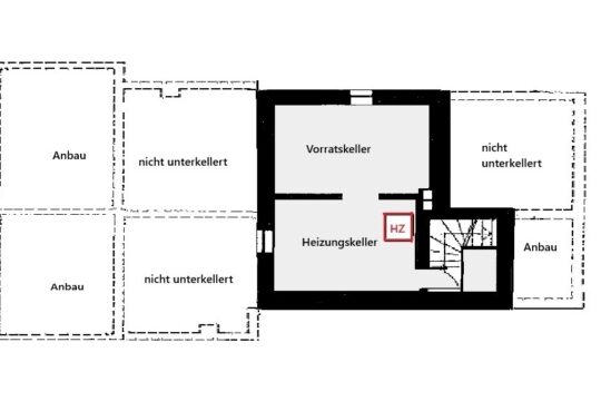 Grundriss Teilkeller 