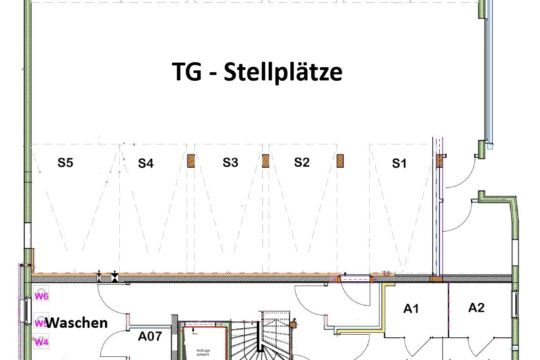 Grundriss Tiefgarage