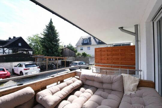 Blick vom Balkon
