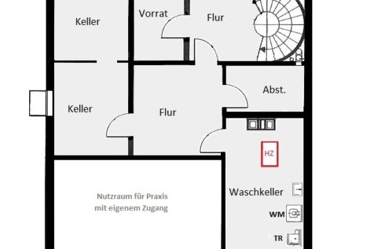 Grundriss Keller