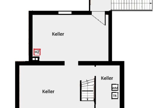 Grundriss Teilkeller